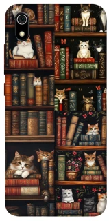 Чехол на Xiaomi Redmi 7A Cats & Books фото 1 из 1