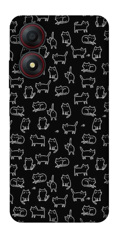 Чохол на ZTE Blade A34 4G Black Cats фото 1 з 1