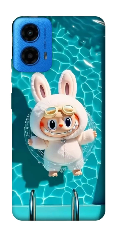 Чохол на Motorola Moto G45 Labubu in the pool ver.2 фото 1 з 1