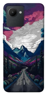 Чехол на Realme C30 Нарисованные горы фото 1 из 1