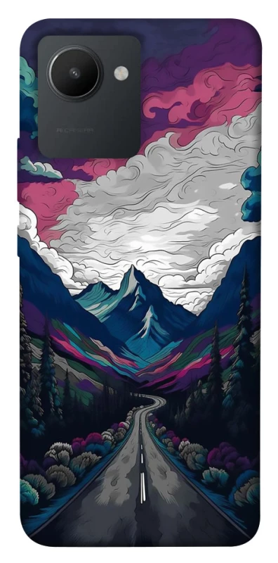 Чехол на Realme C30s Нарисованные горы фото 1 из 1