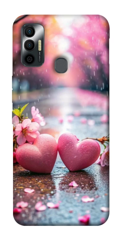 Чехол на TECNO Spark 7 Pink heart фото 1 из 1