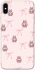 Чехол на Apple iPhone X (5.8") Pink bows and Labubus фото 1 из 1