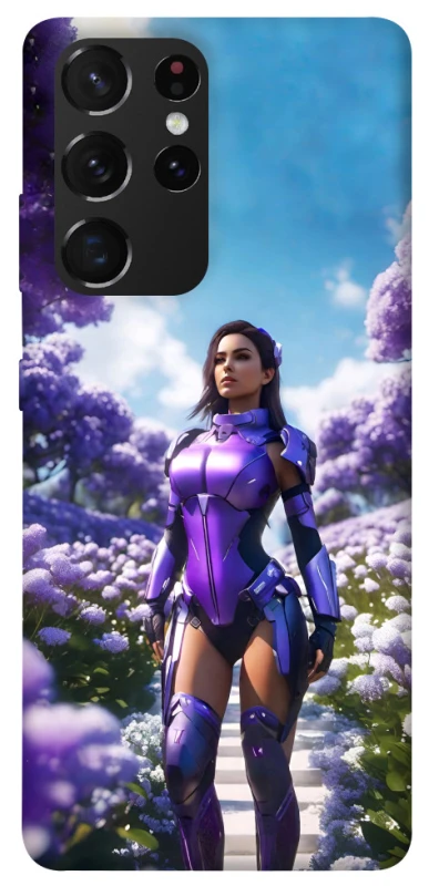 Чохол на Samsung Galaxy S21 Ultra Cyber space girl ver.4 фото 1 з 1