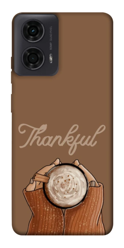 Чохол на Motorola Moto G24 Thankful coffee фото 1 з 1