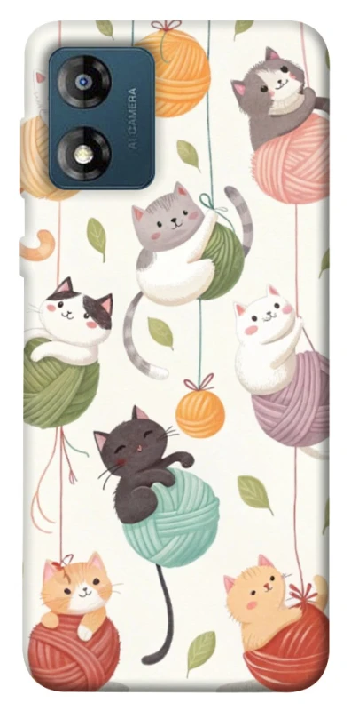Чохол на Motorola Moto E13 Funny Kittens фото 1 з 1