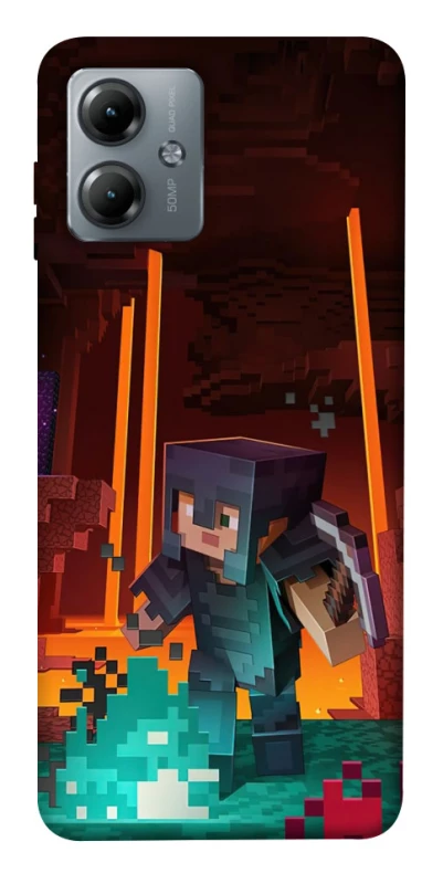 Чохол на Motorola Moto G14 Minecraft game adventure фото 1 з 1
