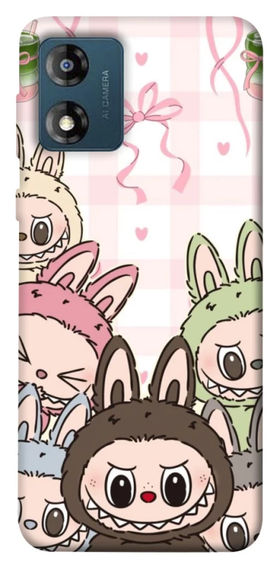 Чохол на Motorola Moto E13 All Labubu 2 фото 1 з 1