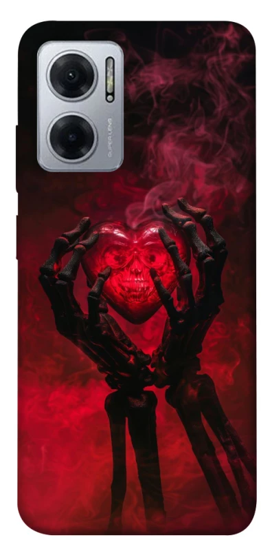 Чохол на Xiaomi Redmi Note 11E Heart in the hands of a skeleton фото 1 з 1