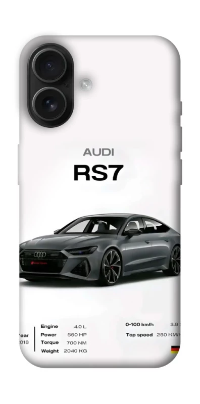 Чехол на Apple iPhone 16 Audi RS7 фото 1 из 1