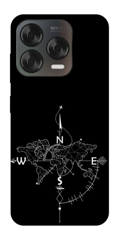 Чехол на ZTE Blade V70 Design Travel Map фото 1 из 2