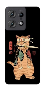 Чохол на Motorola Edge 50 Pro Кіт-самурай фото 1 з 1