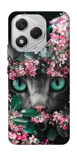 Чохол на Honor 400 Lite Кіт в квітах фото 1 з 1