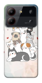 Чохол на ZTE Blade A54 4G Funny Pets ver.2 фото 1 з 1