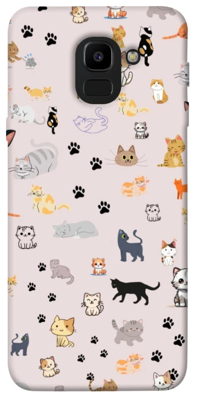 Чохол на Samsung J600F Galaxy J6 (2018) Cat style ver.1 фото 1 з 1
