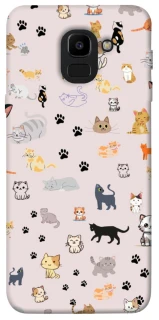 Чехол на Samsung J600F Galaxy J6 (2018) Cat style ver.1 фото 1 из 1