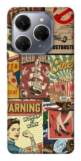 Чохол на TECNO Spark 20 Pro Retro collage ver.2 фото 1 з 1