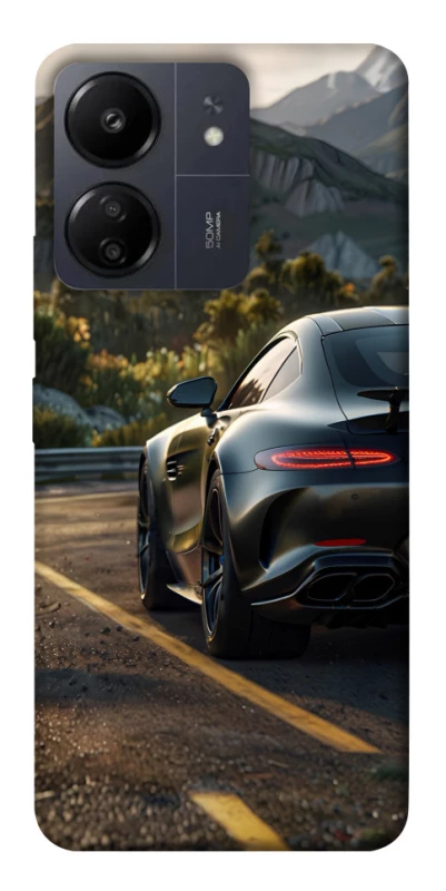 Чехол на Xiaomi Poco C65 Car in the mountains фото 1 из 1