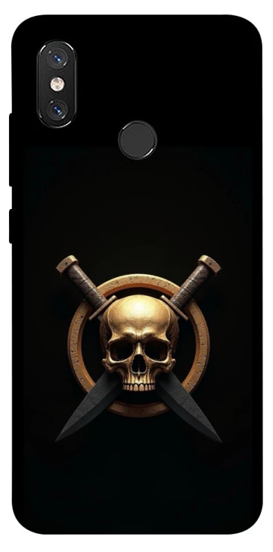 Чехол на Xiaomi Mi 8 Golden Skull фото 1 из 1