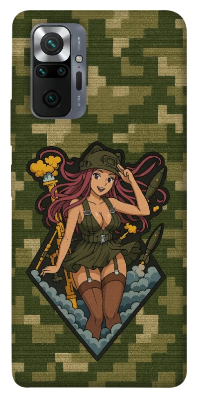 Чохол на Xiaomi Redmi Note 10 Pro Military Waifu фото 1 з 1