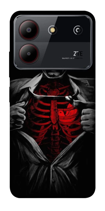 Чехол на ZTE Blade A54 4G Skeleton Heart фото 1 из 1