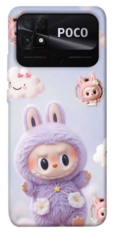 Чохол на Xiaomi Poco C40 Labubu & clouds фото 1 з 1