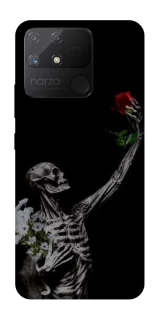 Чехол на Realme Narzo 50A Skeleton vs Rose фото 1 из 1
