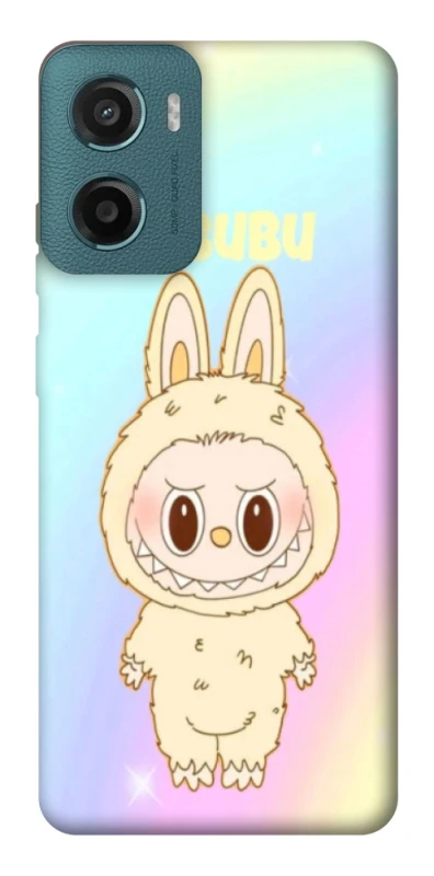 Чехол на Motorola Moto G06 Fluffy Rainbow Labubu фото 1 из 1