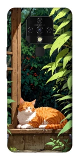Чохол на TECNO Camon 16 SE red cat фото 1 з 1