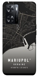 Чехол на Oppo A57s Mariupol map фото 1 из 1