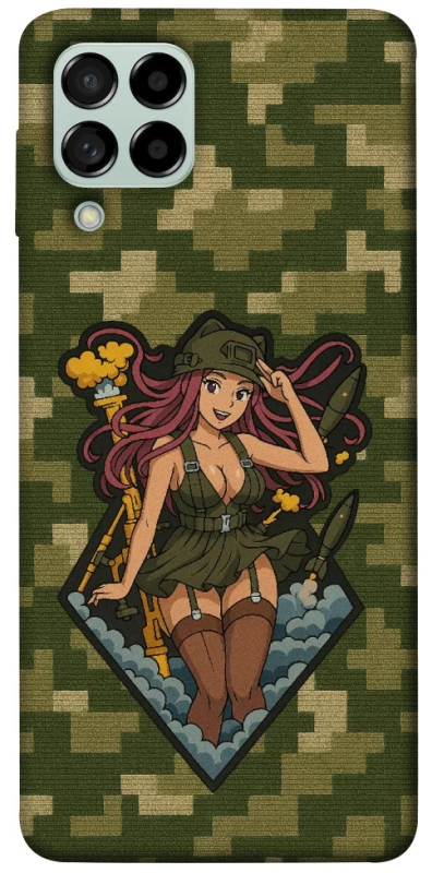 Чохол на Samsung Galaxy M53 5G Military Waifu фото 1 з 1