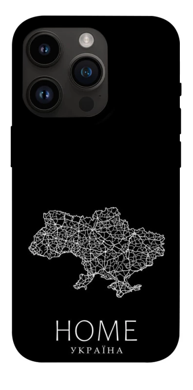 Чохол на Apple iPhone 14 Pro (6.1") Ukraine black map фото 1 з 1