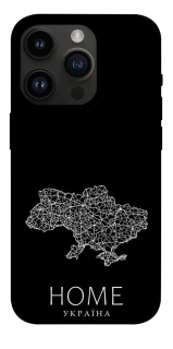 Чохол на Apple iPhone 14 Pro (6.1") Ukraine black map фото 1 з 1