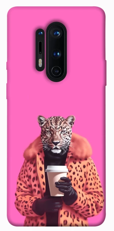 Чохол на OnePlus 8 Pro Леопард з кавою фото 1 з 1
