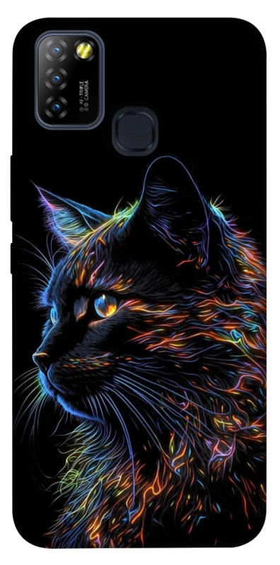 Чохол на Infinix Hot 10 Lite Чорний кіт фото 1 з 1