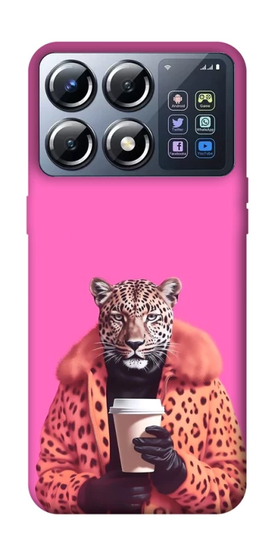 Чохол на Xiaomi POCO X8 Pro Леопард з кавою фото 1 з 1