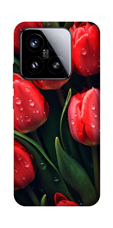 Чехол на Xiaomi 15 Красные тюльпаны фото 1 Чехол на Xiaomi 15 Красные тюльпаны фото 1 из 1
