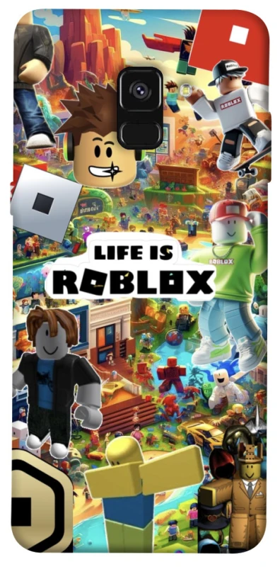 Чохол на Samsung A530 Galaxy A8 (2018) Life is Roblox фото 1 з 1