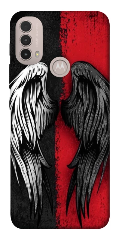 Чохол на Motorola Moto E40 Angel and Devil фото 1 з 1