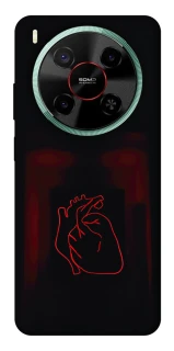 Чехол на ZTE Nubia V70 Max Красное сердце фото 1 из 1