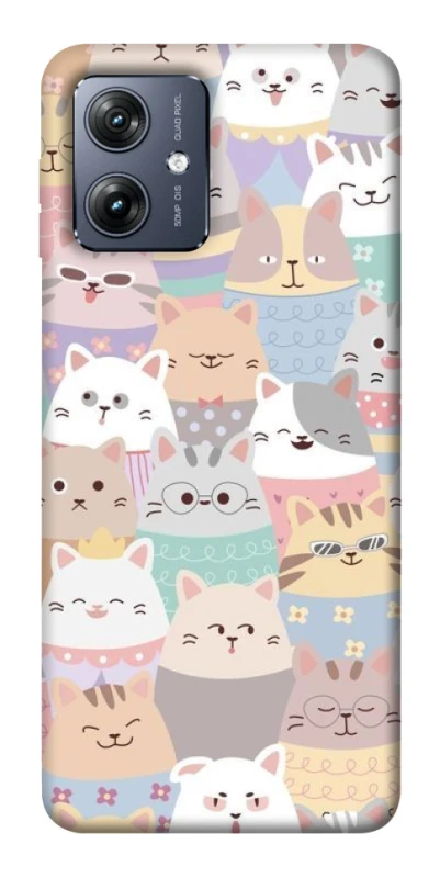 Чехол на Motorola Moto G54 Funny Kittens ver.2 фото 1 из 1