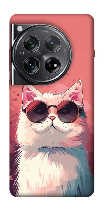 Чехол на OnePlus 12 Сat with glasses фото 1 из 1