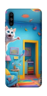 Чохол на ZTE Blade A7s (2019) crazy cat фото 1 з 1