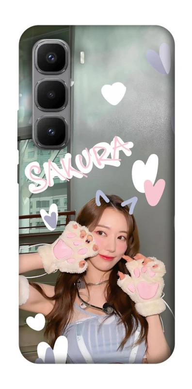 Чохол на Infinix Hot 60 Pro+ Sakura - LE SSERAFIM фото 1 з 1