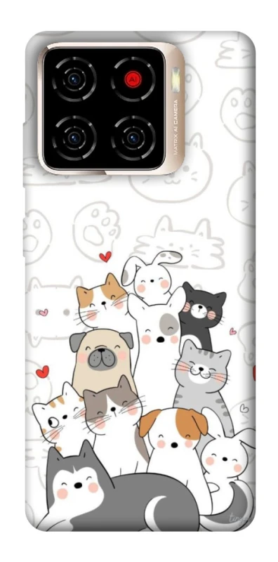 Чохол на ZTE Blade A56 Funny Pets фото 1 з 1
