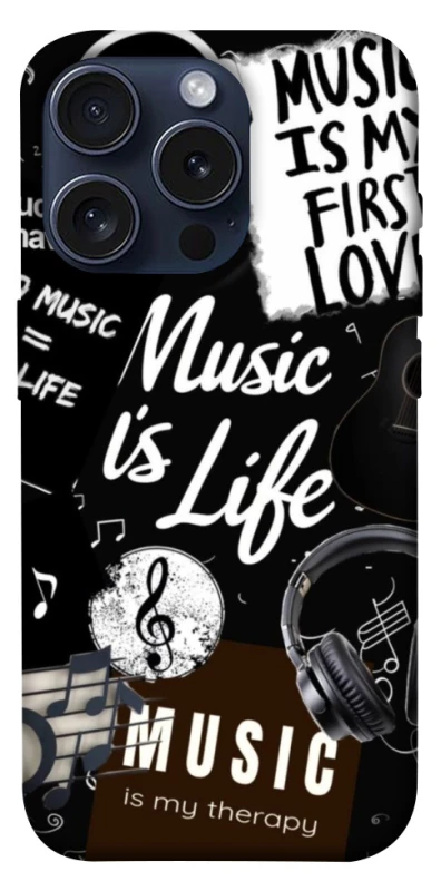 Чехол на Apple iPhone 15 Pro (6.1") Music is Life фото 1 из 1