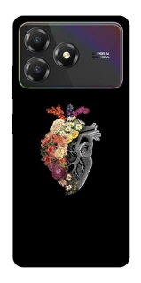 Чохол на ZTE Blade A36 Heart with flowers фото 1 з 1