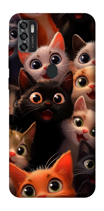Чохол на ZTE Blade A7s (2020) happy cats фото 1 з 1