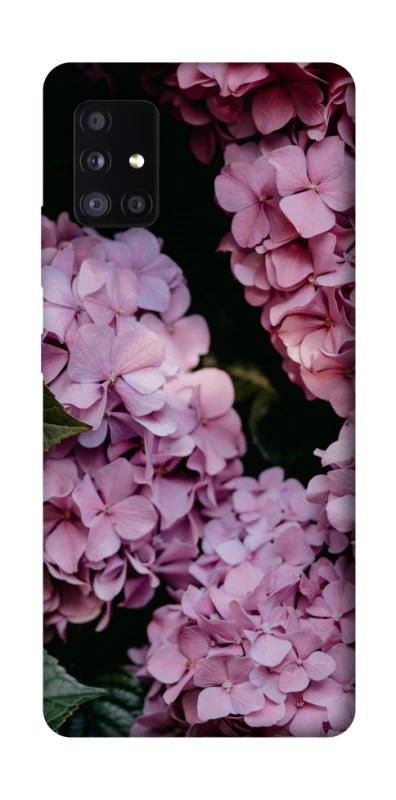 Чохол на Samsung Galaxy A51 5G Рожеві гартензії фото 1 з 1