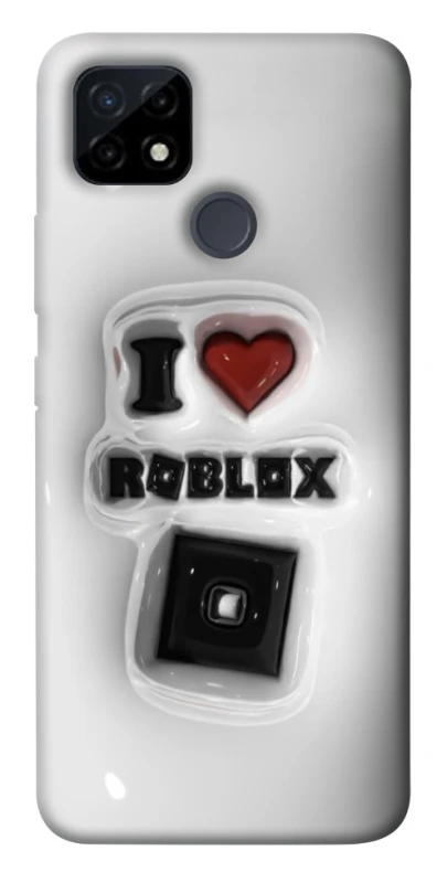 Чохол на Realme C12 I love Roblox фото 1 з 1